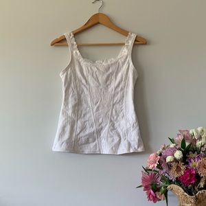 Cottage core bustier tank